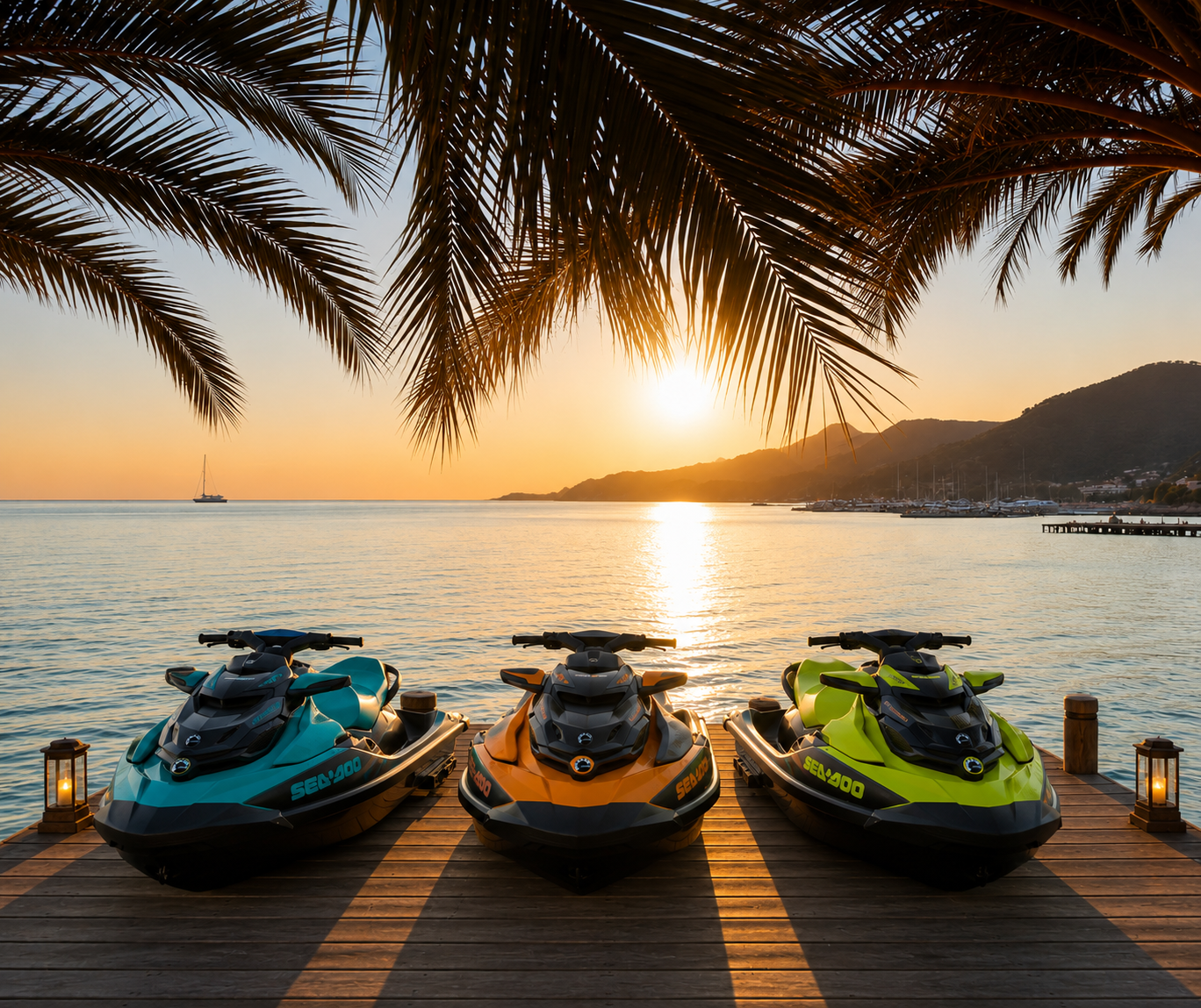 Rider sur un jetski premium en Méditerranée